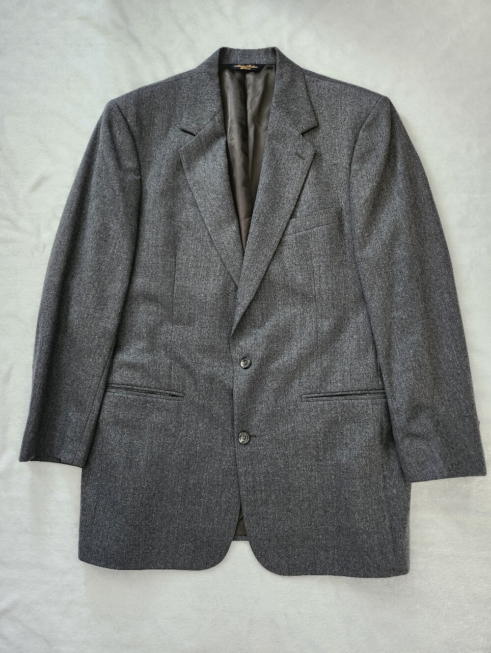 BROOKS BROTHERS Size 42 Long Grey Pure Wool Sport Coat Jacket | Classic Preppy